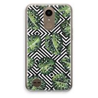 Geometrische jungle: LG K10 (2017) Transparant Hoesje