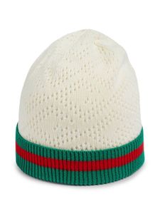 Gucci Kids bonnet à motif GG - Blanc