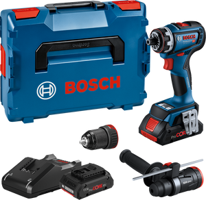 Bosch Blauw GSR 18V-90 FC Accuboormachine | 18V 4.0Ah in L-Boxx  + GFA 18-M en GFA 18-H - 06019K6205