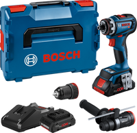 Bosch Blauw GSR 18V-90 FC Accuboormachine | 18V 4.0Ah in L-Boxx  + GFA 18-M en GFA 18-H - 06019K6205 - thumbnail