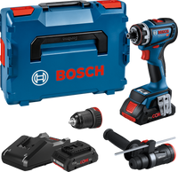 Bosch Blauw GSR 18V-90 FC Accuboormachine | 18V 4.0Ah in L-Boxx + GFA 18-M en GFA 18-H - 06019K6205
