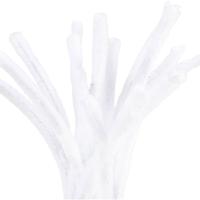 Creativ Company Chenille, l: 30 cm, dikte 15 mm, wit, 15 stuk/ 1 doos