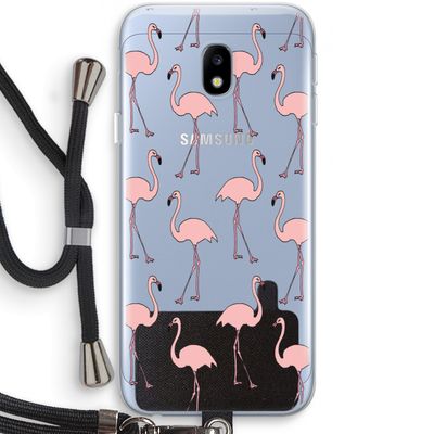 Anything Flamingoes: Samsung Galaxy J3 (2017) Transparant Hoesje met koord