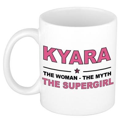 Kyara cadeau mok - Woman Myth Supergirl - naam koffiemok - 300 ml - collega - moederdag
