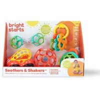 Bright Starts Set van Oball Hochet en Dentition Rings, 5 kamers, zonder BPA, 0-24 maanden