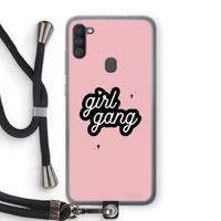Girl Gang: Samsung Galaxy A11 Transparant Hoesje met koord Girl Gang: Samsung Galaxy A11 Transparant Hoesje met koord