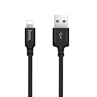 hoco X14 2m Nylon Braided Aluminium Alloy 8 Pin to USB Data Sync Charging Cable For iPhone X / iPhone 8 & 8 Plus / iPhone 7 & 7 Plus / iPhone 6 & 6s