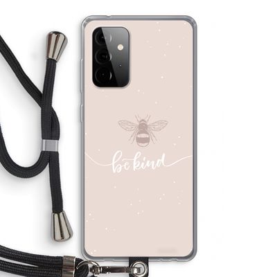 Be(e) kind: Samsung Galaxy A72 5G Transparant Hoesje met koord