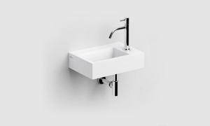 Clou Flush 2 fontein 36cm solid surface wit mat