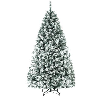 180 cm Kunstkerstboom Sneeuwspar Metalen Standaard Kerstboom