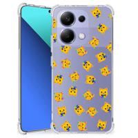 Doorzichtige Silicone Hoesje voor Xiaomi Redmi Note 13 4G Katten Emojis - thumbnail