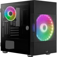 Aerocool atomic v2 mini tower behuizing (zwart | 2x usb-a | window)