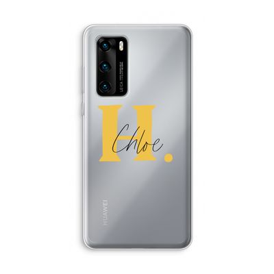 Amber Script: Huawei P40 Transparant Hoesje