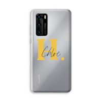 Amber Script: Huawei P40 Transparant Hoesje