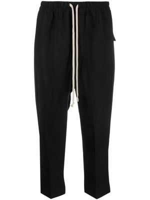 Rick Owens pantalon court à lien de resserrage contrastant - Noir