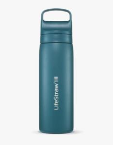 LifeStraw Go 2.0 Stainless Steel Water Filter Bottle - 500 ml - Laguna Teal