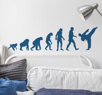 Muursticker Sport Evolutie Karate