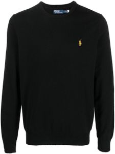 Polo Ralph Lauren pull Polo Pony en maille fine - Noir