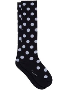 Marni chaussettes à pois - Noir