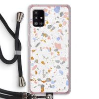 Terrazzo N°8: Samsung Galaxy A51 5G Transparant Hoesje met koord