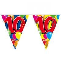 Folat vlaggenlijn 10 jaar - kunststof - 10 meter - leeftijd vlaggenlijn - verjaardag