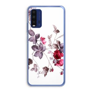 Mooie bloemen: Xiaomi Redmi 9T Transparant Hoesje
