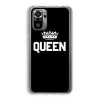 Queen zwart: Xiaomi Redmi Note 10S Transparant Hoesje