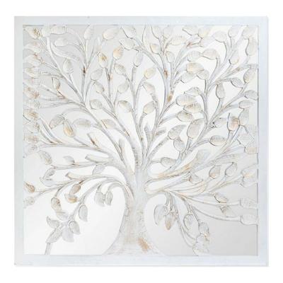 Decoratieve figuren DKD Home Decor Boomstructuur Kristal Hout MDF (120 x 3.5 x 120 cm)