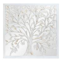 Decoratieve figuren DKD Home Decor Boomstructuur Kristal Hout MDF (120 x 3.5 x 120 cm)