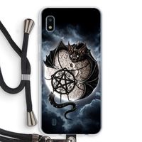 Volle maan: Samsung Galaxy A10 Transparant Hoesje met koord