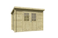 Blokhut Nadia 275x175 Olijfgroen Geimpregneerd - Outdoor life