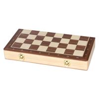 Goki houten schaak/damspel 2in1 magnetisch