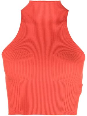 AERON haut Lulu crop à col montant - 619 RED