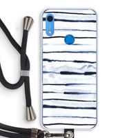 Ink Stripes: Huawei Y6s Transparant Hoesje met koord