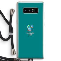 Win98: Samsung Galaxy Note 8 Transparant Hoesje met koord