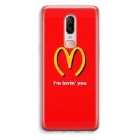 I'm lovin' you: OnePlus 6 Transparant Hoesje