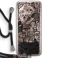Vexx Black Mixtape: Motorola Moto G6 Transparant Hoesje met koord