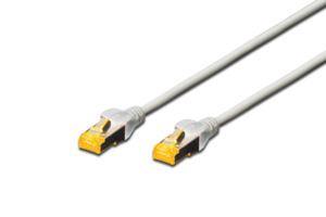 Digitus DK-1644-A-100 RJ45 Netwerkkabel, patchkabel CAT 6A S/FTP 10.00 m Grijs Halogeenvrij, Verdraaide paren, Snagless, Vlambestendig 1 stuk(s)