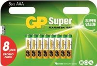 GP 8-multipack AAA Batterij Alkaline LR03 24A