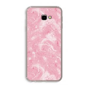 Abstract Painting Pink: Samsung Galaxy J4 Plus Transparant Hoesje