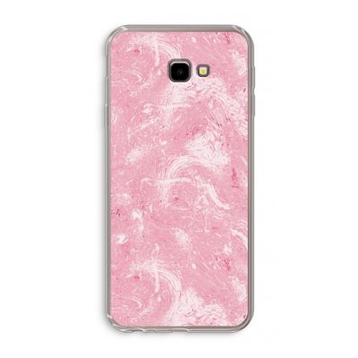 Abstract Painting Pink: Samsung Galaxy J4 Plus Transparant Hoesje