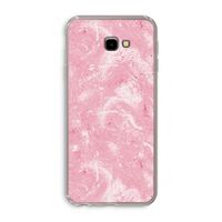 Abstract Painting Pink: Samsung Galaxy J4 Plus Transparant Hoesje