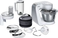 Bosch Haushalt MUM58W20 Foodprocessor 1000 W Wit, Zilver (mat)