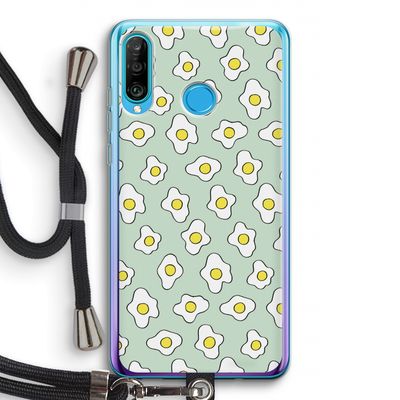 Spiegeleitjes: Huawei P30 Lite Transparant Hoesje met koord