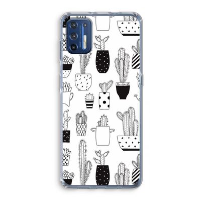 Cactusmotief: Motorola Moto G9 Plus Transparant Hoesje