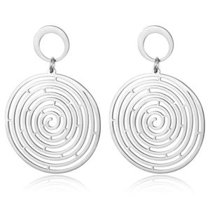 Cilla Jewels Zilveren Damesoorbellen met Geplette Spiraalvorm