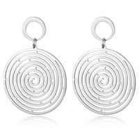Cilla Jewels Zilveren Damesoorbellen met Geplette Spiraalvorm - thumbnail