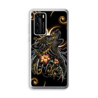 Huilende Wolf: Huawei P40 Transparant Hoesje