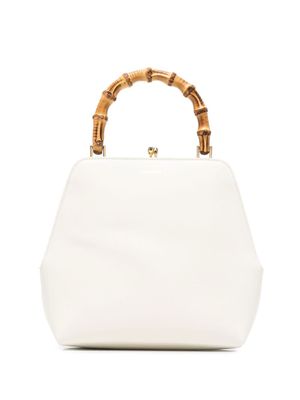 Jil Sander sac à main Goji à anse en bambou - Blanc