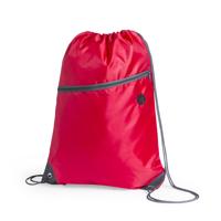 Gymtas - rood - sport rugtas - 8 liter - 44 cm - met extra voorvakje - polyester - rugzak